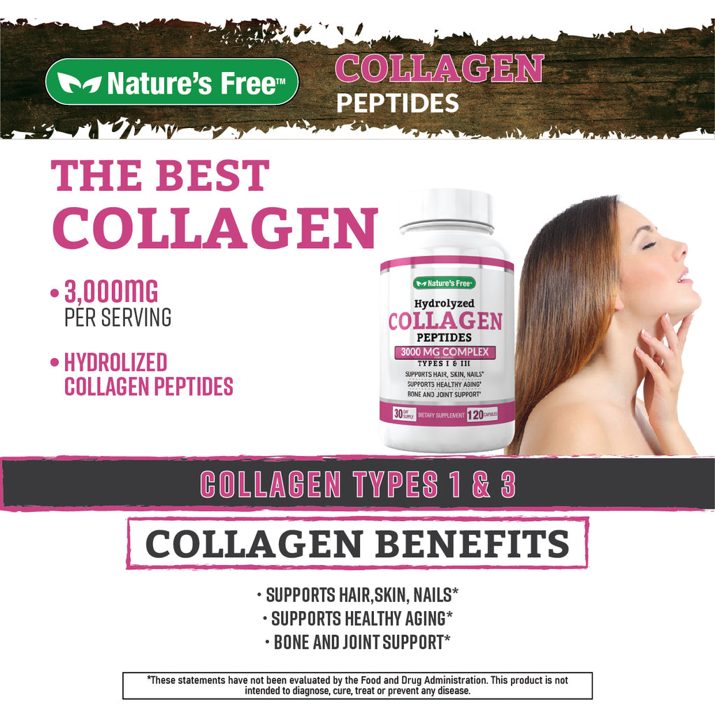 Nature's Free Hydrolyzed Collagen Peptides 3000