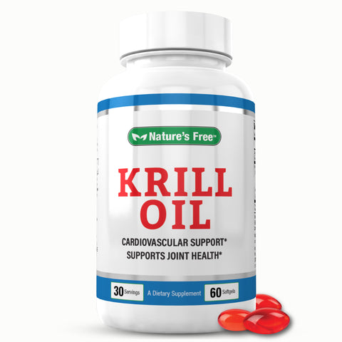 Nature's Free Antartic Krill Oil 1000mg 60 Softgels