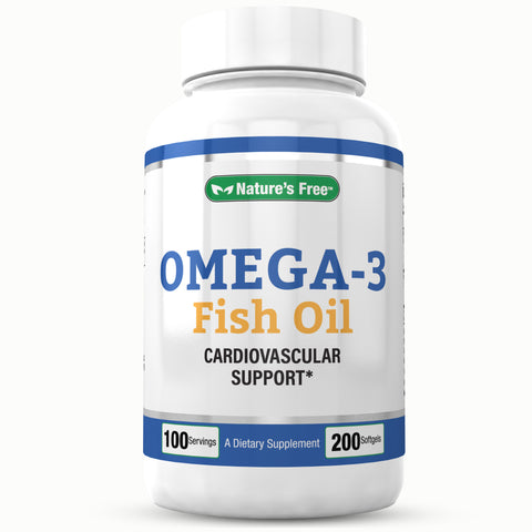 Nature's Free Omega 3 Fish Oil 2000mg 200 Softgels